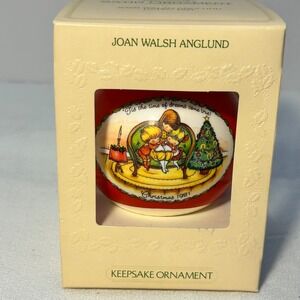 Hallmark Unbreakable‎ Satin Ornament Joan Walsh Anglund Christmas 1981 Keepsake